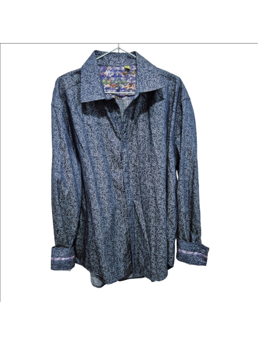 Robert Graham Navy Floral Button Down Shirt